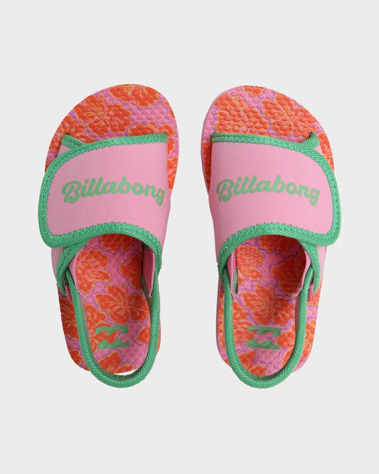 BILLABONG GROMS HAPPY HIBISCUS SLIDES