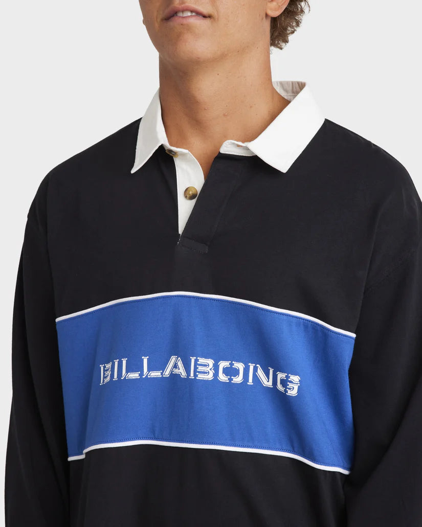 BILLABONG WARPED LS RUGBY POLO SHIRT
